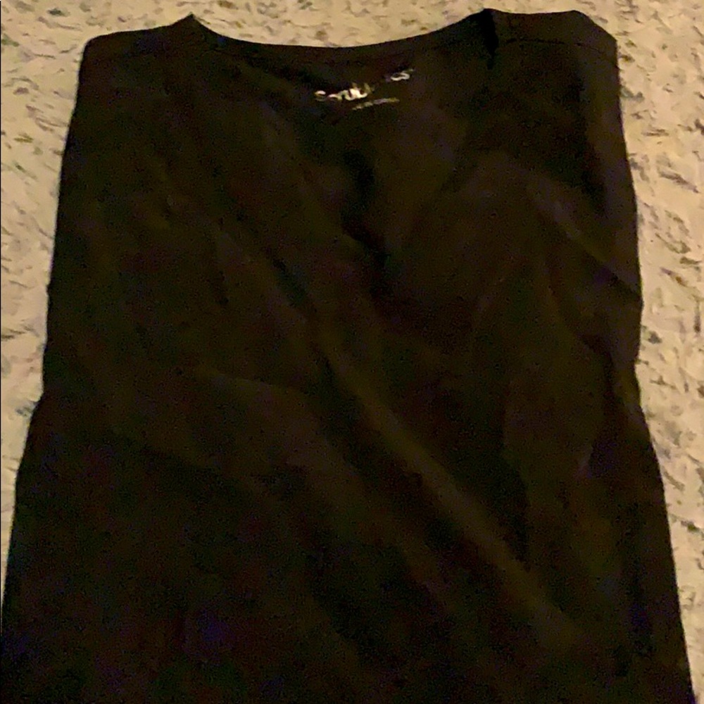 Black scrub shirt